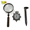 Image 1 : Vintage Railway Spike, Magnifying Glass & Cheshire Constabulary Badge