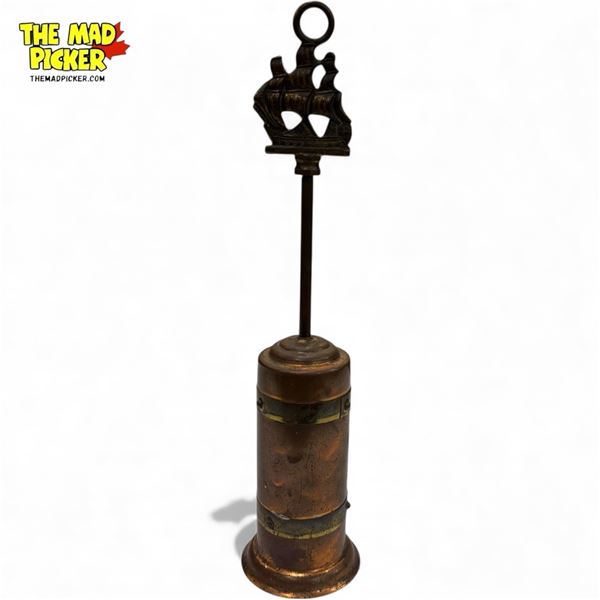 Vintage Copper Fireplace Brush