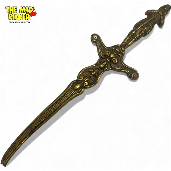 Vintage Decorative Brass Joan Of Arc Letter Opener