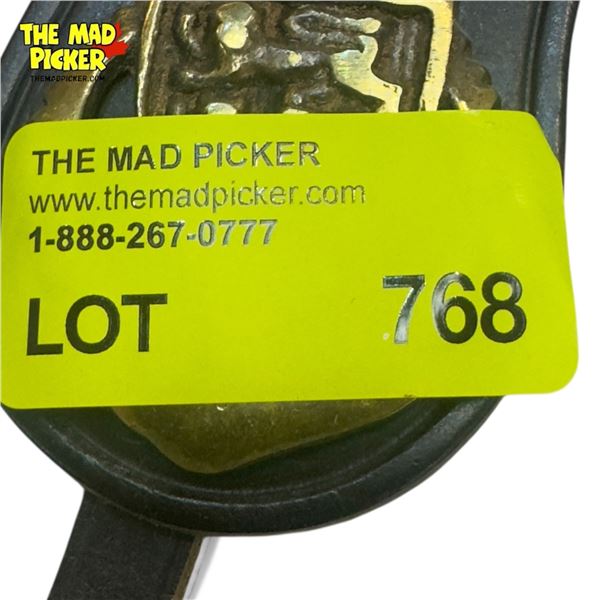 10 Vintage Horse Brasses On Leather Strips