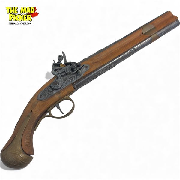 Reproduction Flintlock Double Barrel Pistol