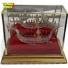 Image 2 : Glass Asian Dragon Boat Diorama In Glass Case