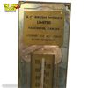 Image 2 : Vintage B.C Brush Works Vancouver Canada Mirror Thermometer