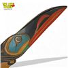 Image 3 : Hand Carved Hand Painted First Nations Plaque "Warrior Raven" By Stan Joseph