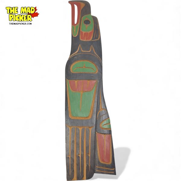 Hand Carved Hand Painted First National Plaque