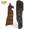 2 Hand Carved First Nations Plaques