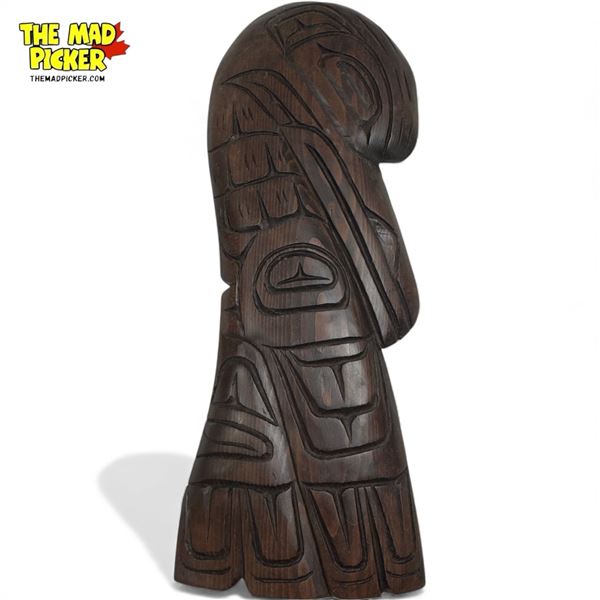 Hand Carved First Nations Plaque By Eddie Paul