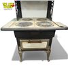 Image 6 : Vintage Moffats Electra Cast Iron Stove & Oven Combo, With Porcelain Knobs & Face Plates