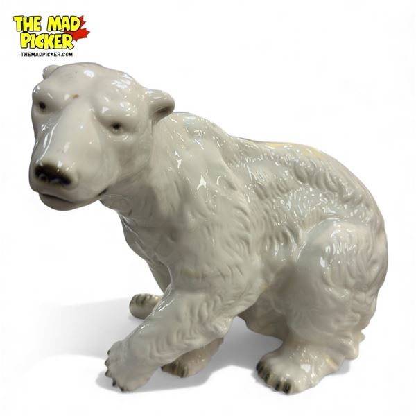 Vintage Porcelain Royal Dux Polar Bear