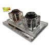 Image 3 : Vintage Glass Inkwell Set