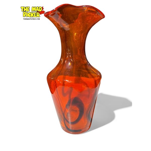 Vintage Hand Blown Art Glass Vase