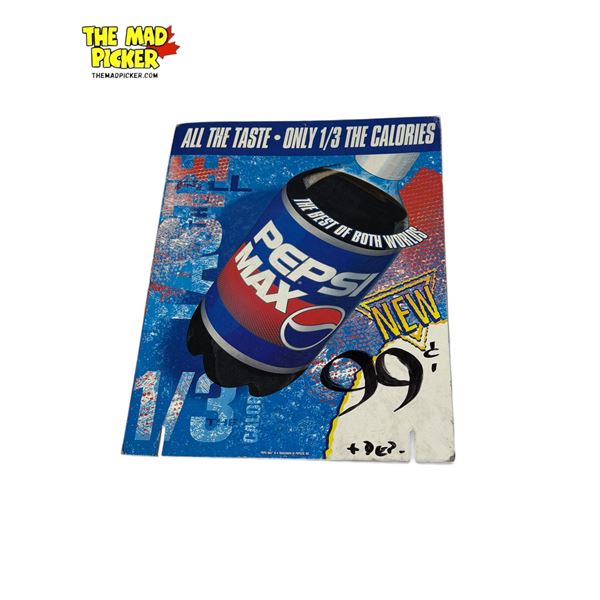 Vintage Cardboard Pepsi Advertisement