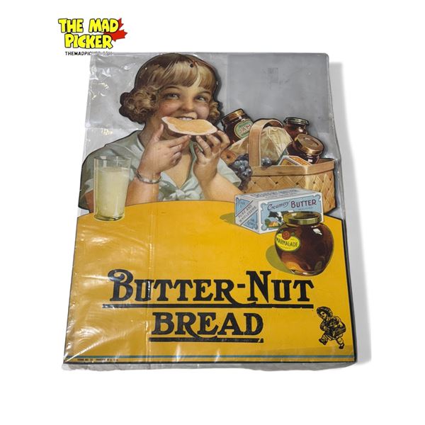 Vintage Cardboard Butternut Bread Store Advertisement