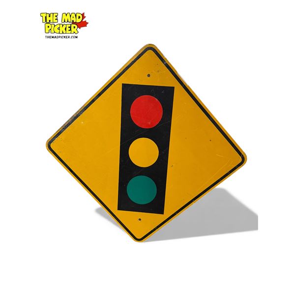 Metal Stop Light Sign