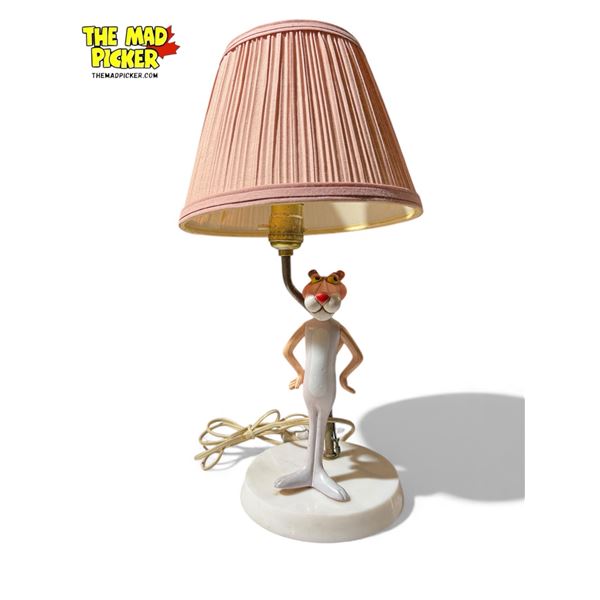 Vintage Pink Panther Table Lamp