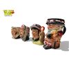 Image 3 : 4 Vintage Toby Mugs