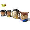 Image 3 : 4 Vintage Toby Mugs