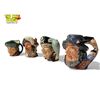 Image 3 : 4 Vintage Toby Mugs