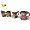 Image 3 : 4 Vintage Toby Mugs