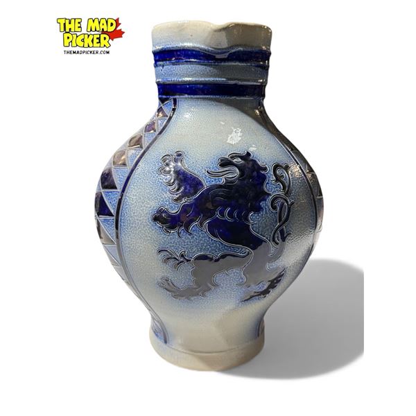 Vintage German Salzglasur Pottery Pitcher