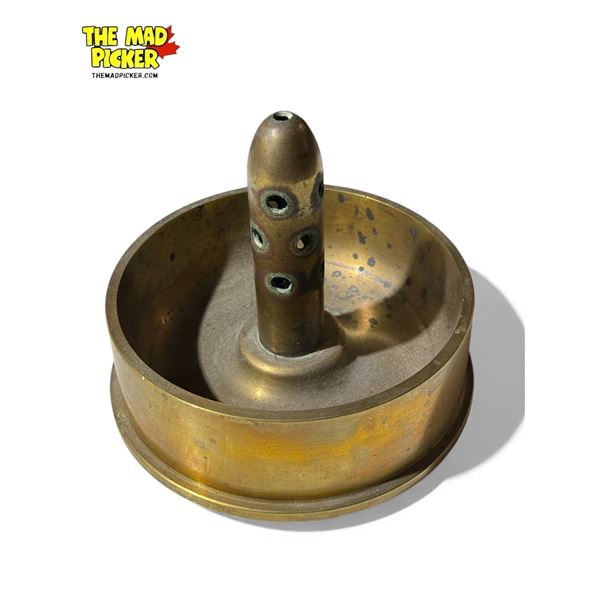 Vintage Brass Trench Art Ashtray