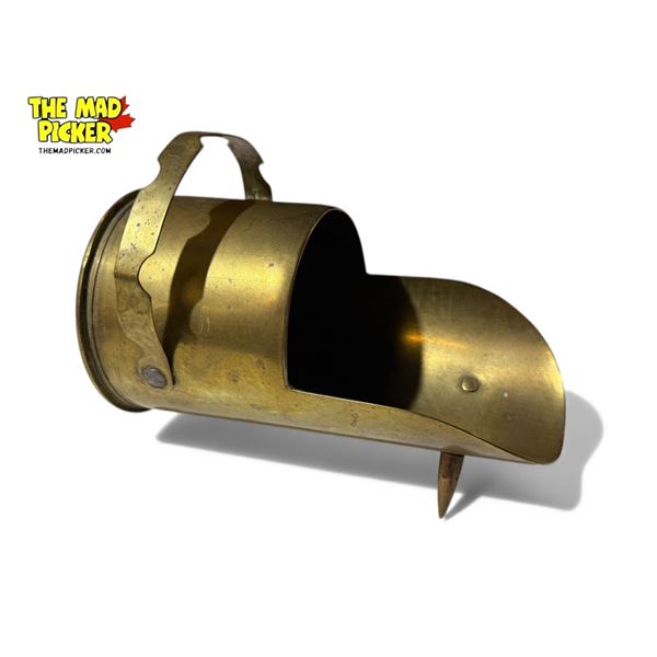 Vintage Brass Trench Art Ashtray