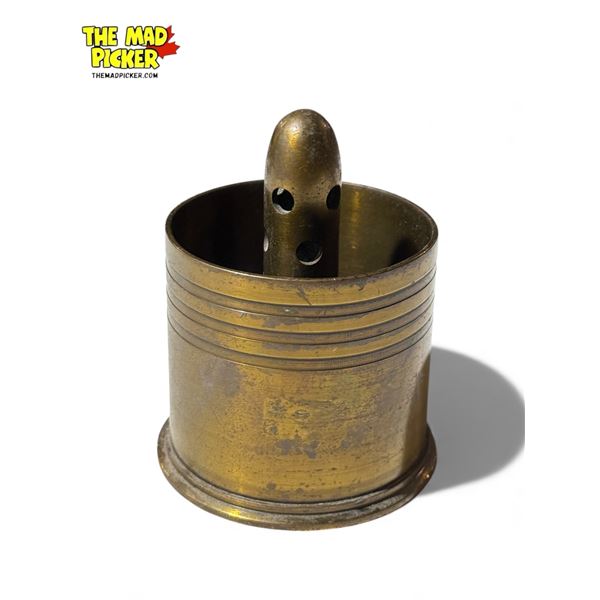 Vintage Brass Trench Art Ashtray