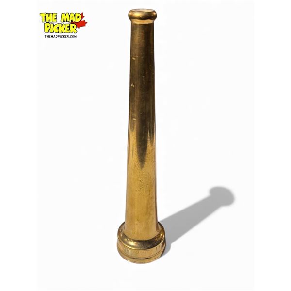 Vintage Brass Fire Hose Nozzle