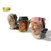 Image 3 : 3 Vintage Toby Mugs