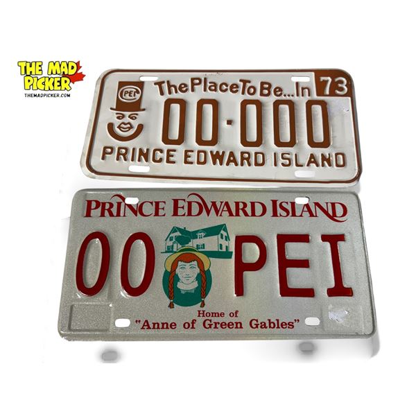 2 Prince Edward Island License Plates