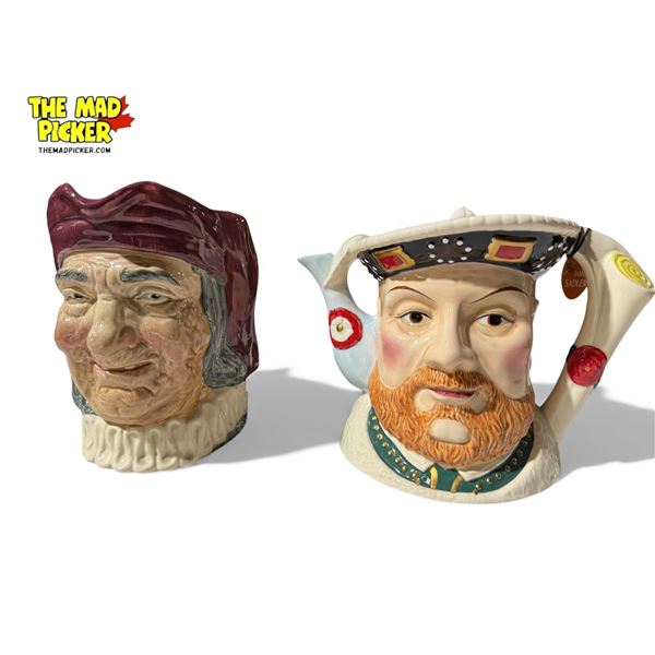 2 Vintage Toby Mugs