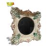 Vintage Hand Painted Porcelain Hanging Mirror