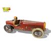 Vintage Race Car With Driver & Rubber Wheels