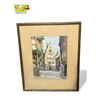 Image 1 : Vintage Framed Print Of European Town Scene, Signed By Marc
