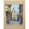 Image 2 : Vintage Framed Print Of European Town Scene, Signed By Marc