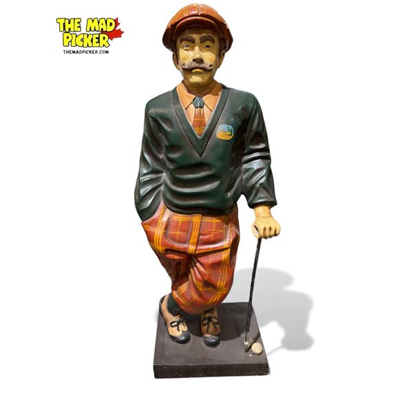 Resin Statue Of Golfer