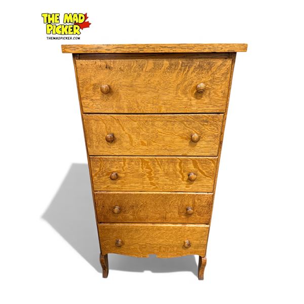 Vintage Oak Chest Of Drawers