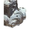 Image 9 : Vintage Cast Metal Sculpture Of Captain, On Wood Base