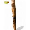 Image 4 : Vintage Carved First Nations Totem Pole Talking Stick, By C. S. Gull