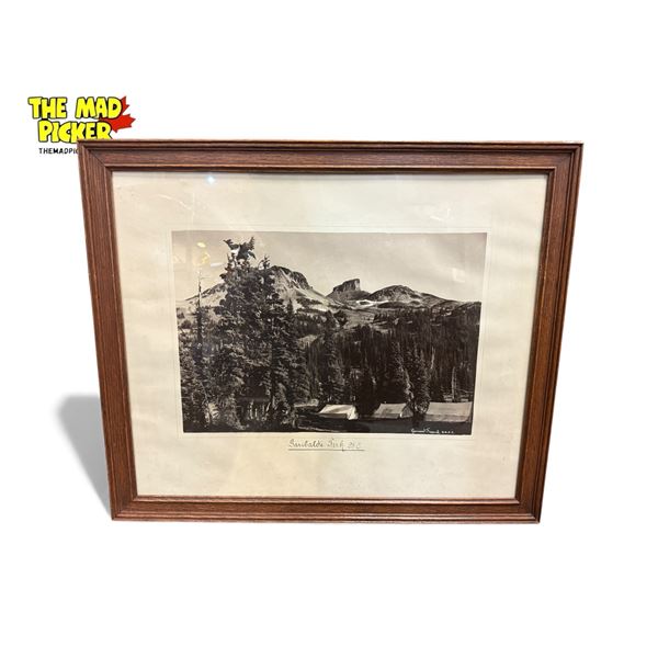 Vintage Framed Photograph Of Garibaldi Park B.C