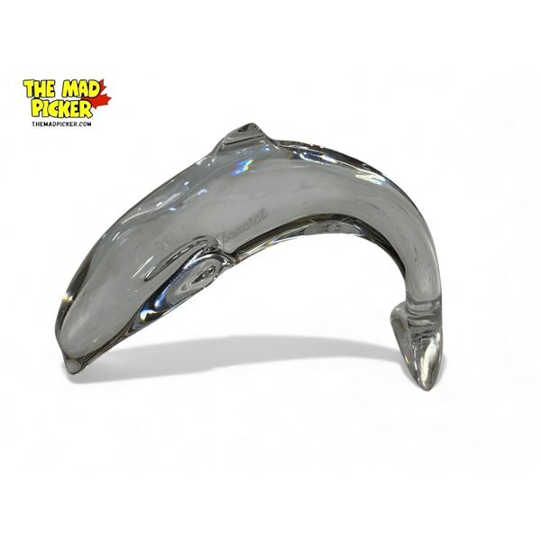 Vintage Baccarat Glass Dolphin