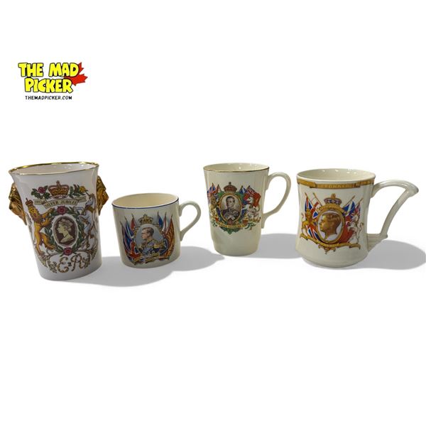4 Vintage Royalty Cups