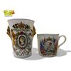 Image 2 : 4 Vintage Royalty Cups
