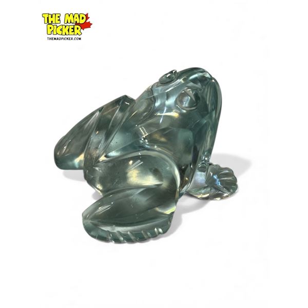 Vintage Art Glass Frog Paperweight