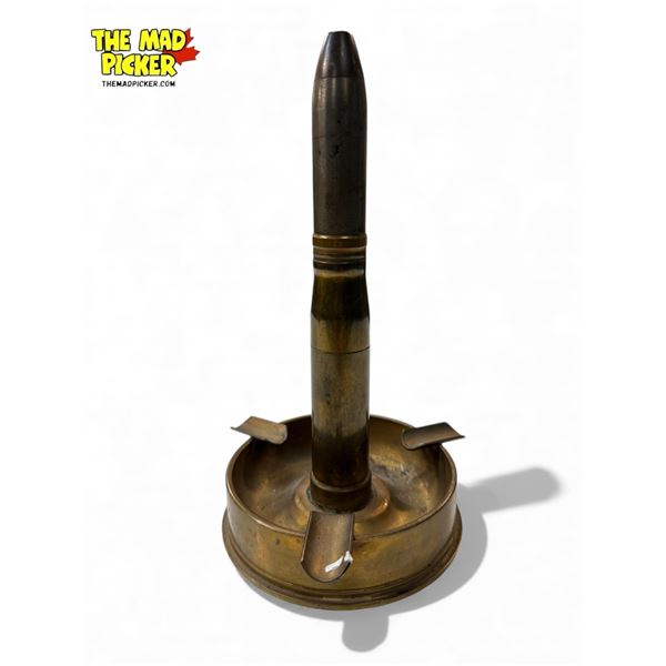 Vintage Brass Trench Art Ashtray