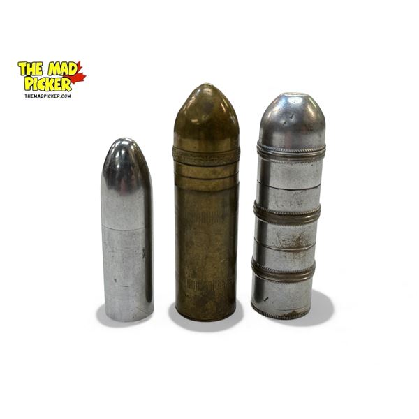 3 Vintage Bullet Lighters