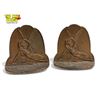 Image 1 : Vintage Bronze Pair Of Bookends Of Cupid & Psyche