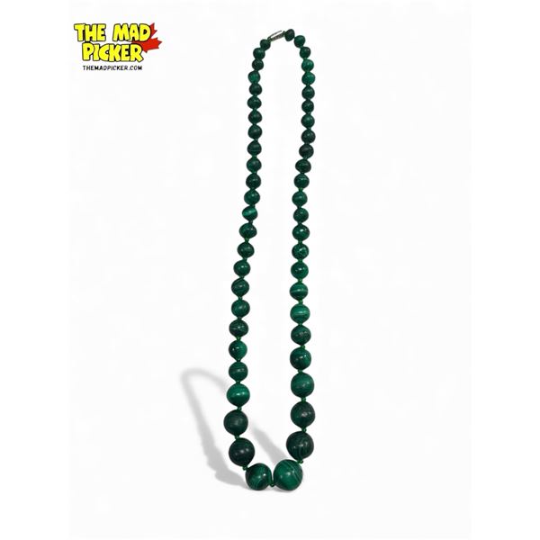 Malachite Bead Necklace