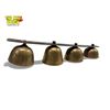 Image 2 : Vintage Set Of Brass Gate Bells