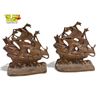 Image 1 : Vintage Brass Galleon Bookends
